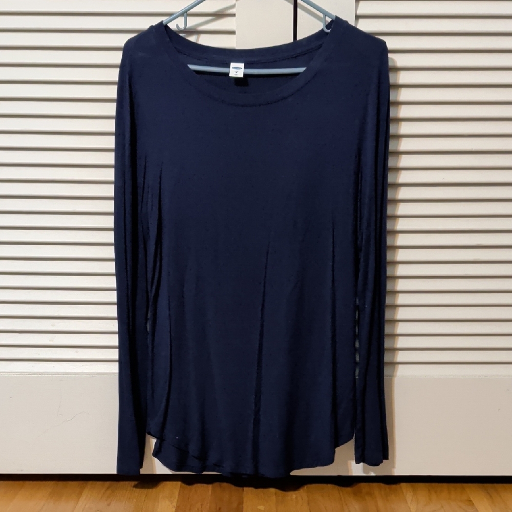 Old Navy Women's Dark Blue Long Sleeve Tunic